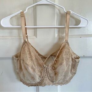 Wacoal  Renaissance Rose Underwire Bra Size 38D.